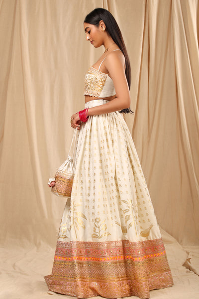 Masaba Ivory Oasis Lehenga Set festive indian designer wear online shopping melange singapore