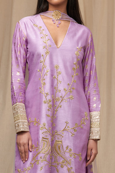 Masaba Lilac Wallflower Garara Set festive indian designer wear online shopping melange singapore