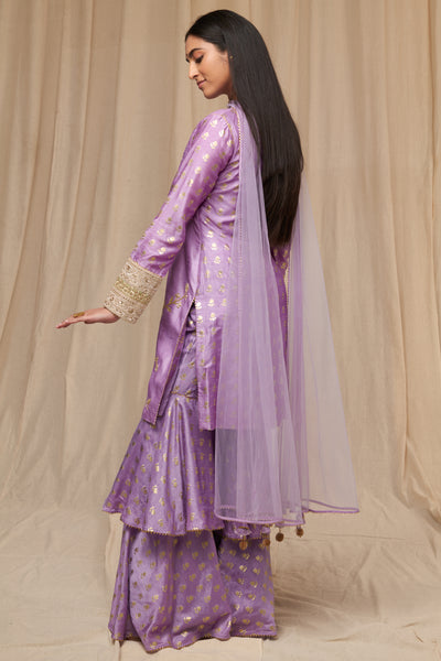 Masaba Lilac Wallflower Garara Set festive indian designer wear online shopping melange singapore