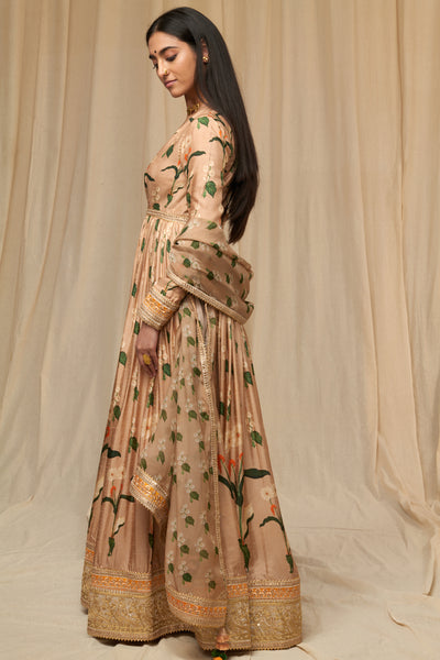 Masaba Oatmeal Anarkali festive indian designer wear online shopping melange singapore