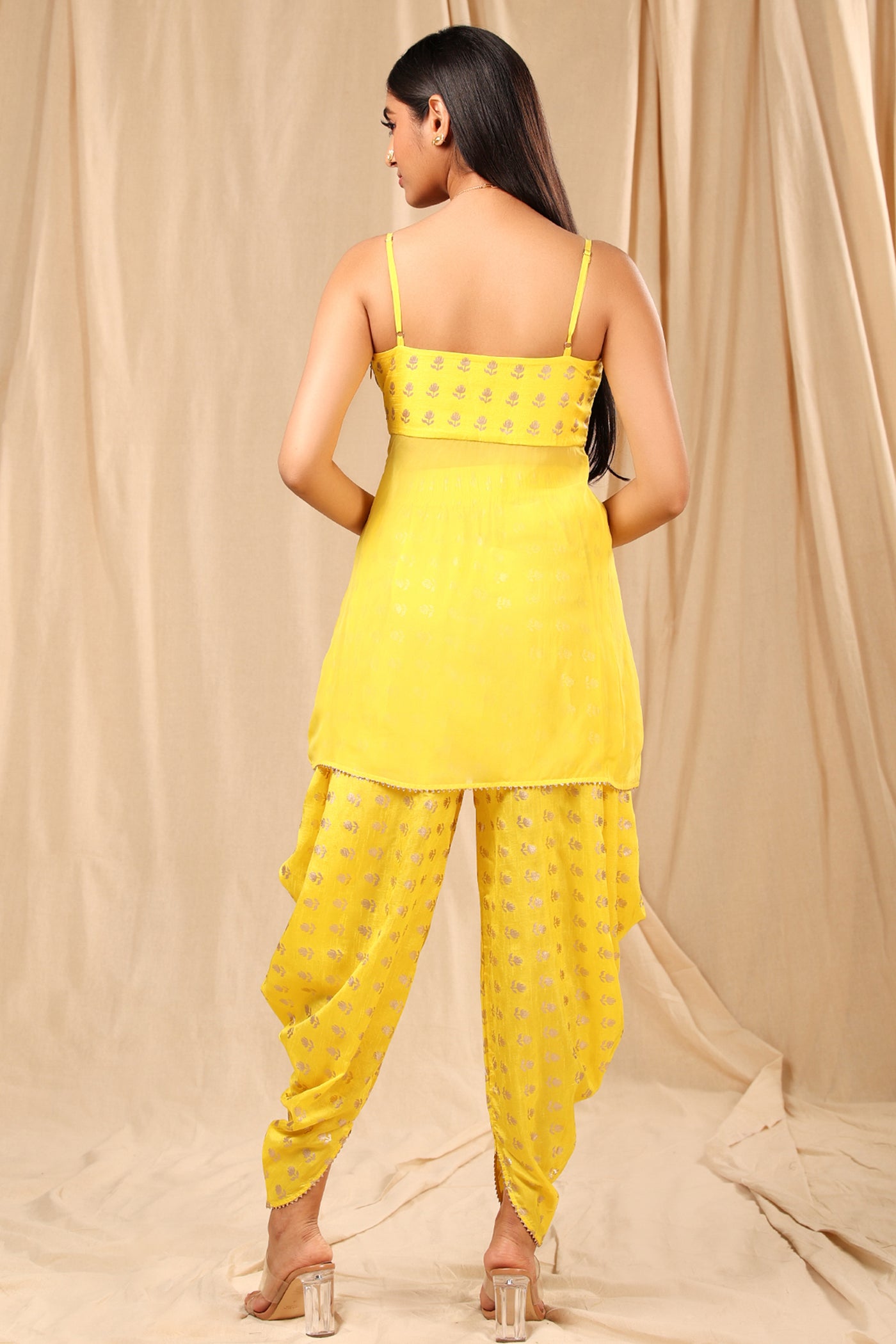 Masaba Peplum With Cowl Dhoti festive fusion indian designer wear online shopping melange singapore