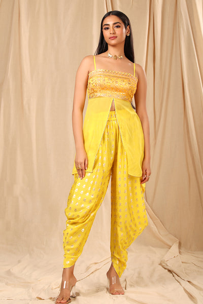 Masaba Peplum With Cowl Dhoti festive fusion indian designer wear online shopping melange singapore