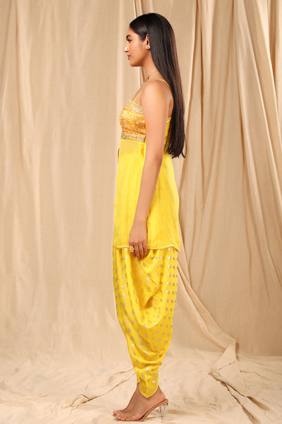 Masaba Peplum With Cowl Dhoti festive fusion indian designer wear online shopping melange singapore