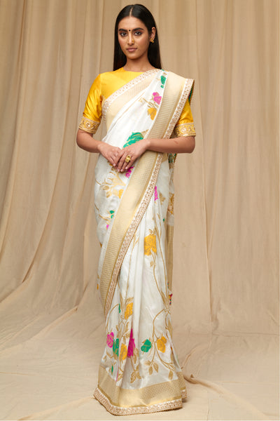 Masaba Pink Popsicle Jacquard Saree festive indian designer wear online shopping melange singapore