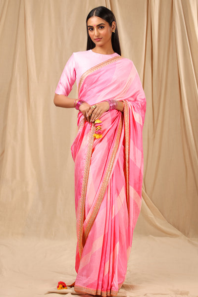 masaba Pink Sorbet Saree festive indian designer wear online shopping melange singapore