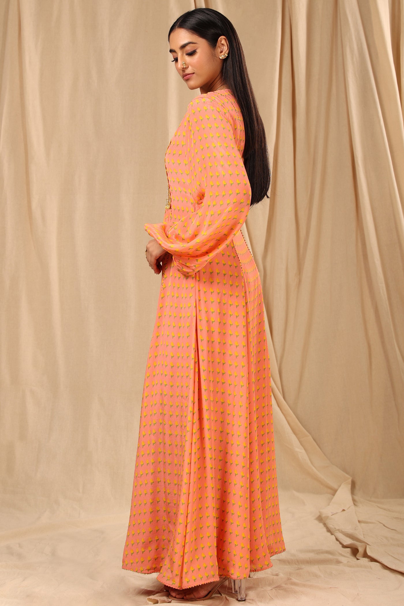 Masaba Rosepink Wallflower Kurta Dress festive indian designer wear online shopping melange singapore