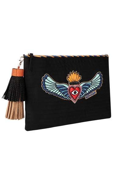 Cupid Zipper Clutch