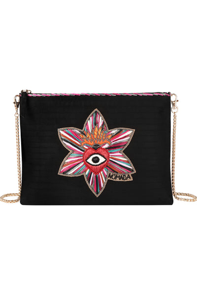Hearts Eyes Zipper Clutch