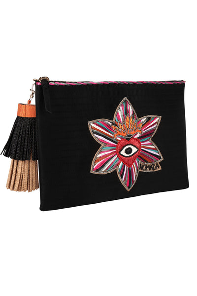 Hearts Eyes Zipper Clutch