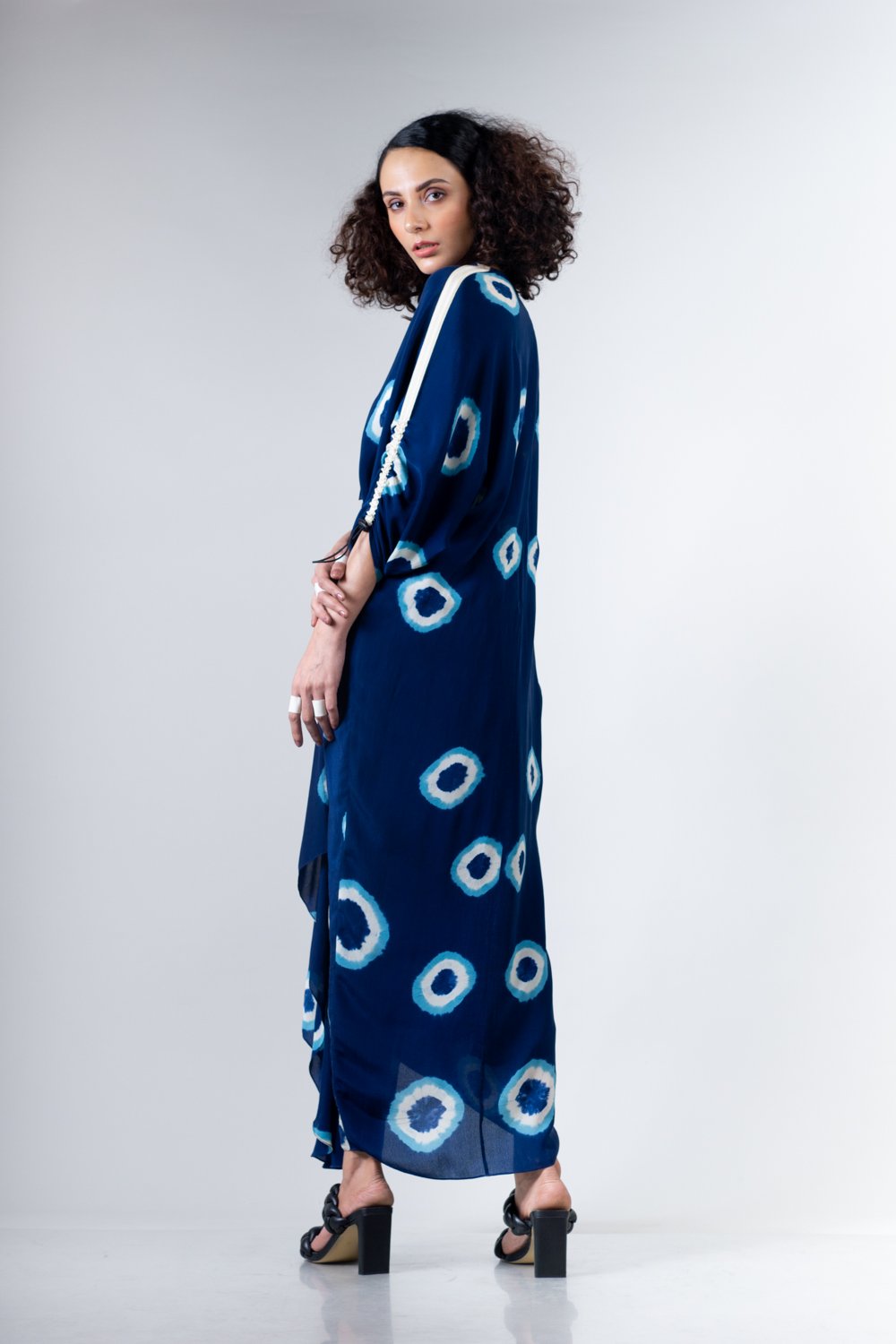 Nupur Kanoi- kk polka dress elasticated- Melange Singapore - Indian Designer Wear Online Shopping