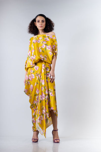 Nupur Kanoi- Skirt and off shoulder top set - Melange Singapore - Indian Designer Wear Online Shopping