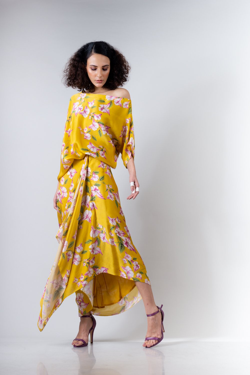 Nupur Kanoi- Skirt and off shoulder top set - Melange Singapore - Indian Designer Wear Online Shopping
