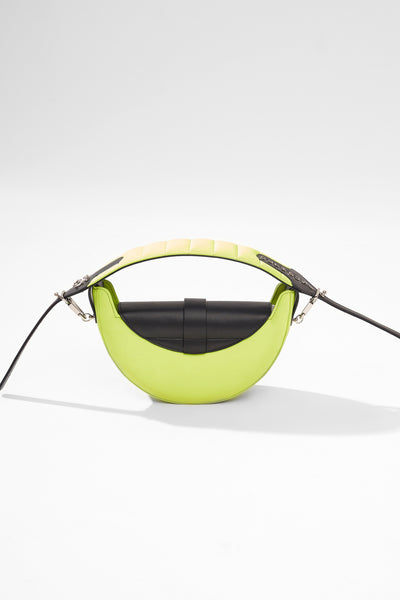 outhouse Eclipse Bag In Cyberlime Green bags accessories online shopping melange singapore indian designer wear