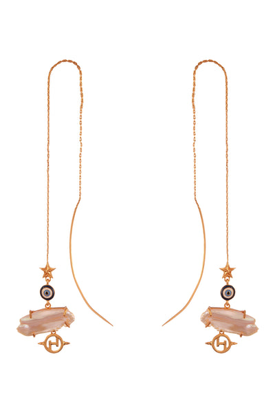 outhouse jewellery Pearls d'Amour Threader Earrings gold online shopping melange singapore fashion jewellery designer wear