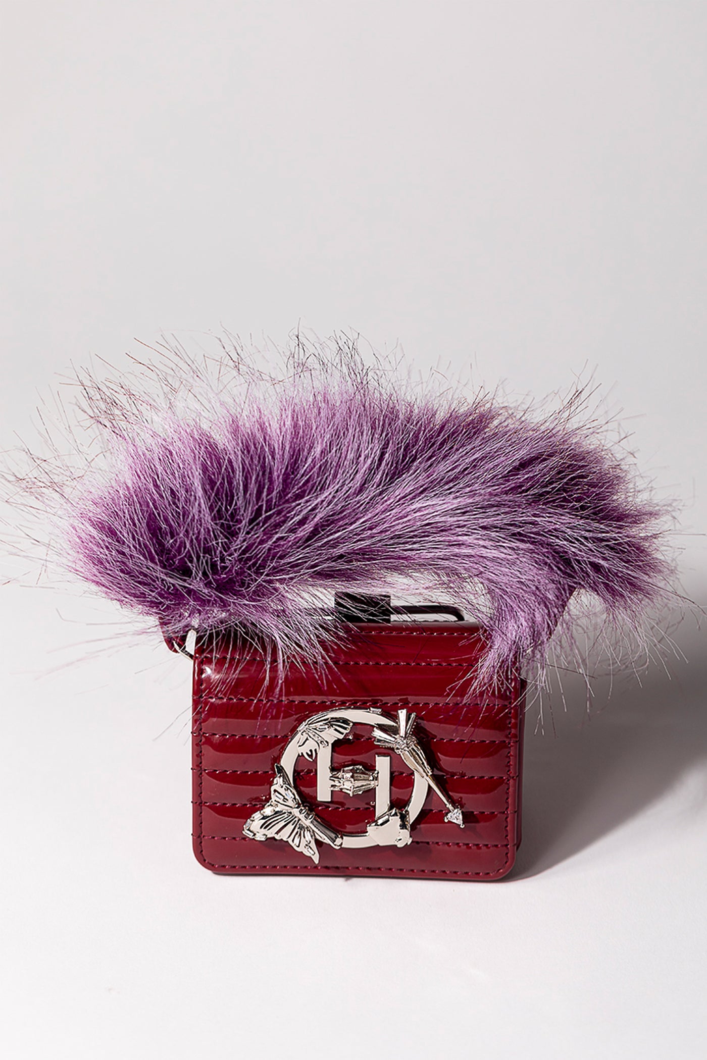 outhouse jewellery The Oh V Furbie - Marilyn Maroon bags accessories red online shopping melange singapore indian designer wear