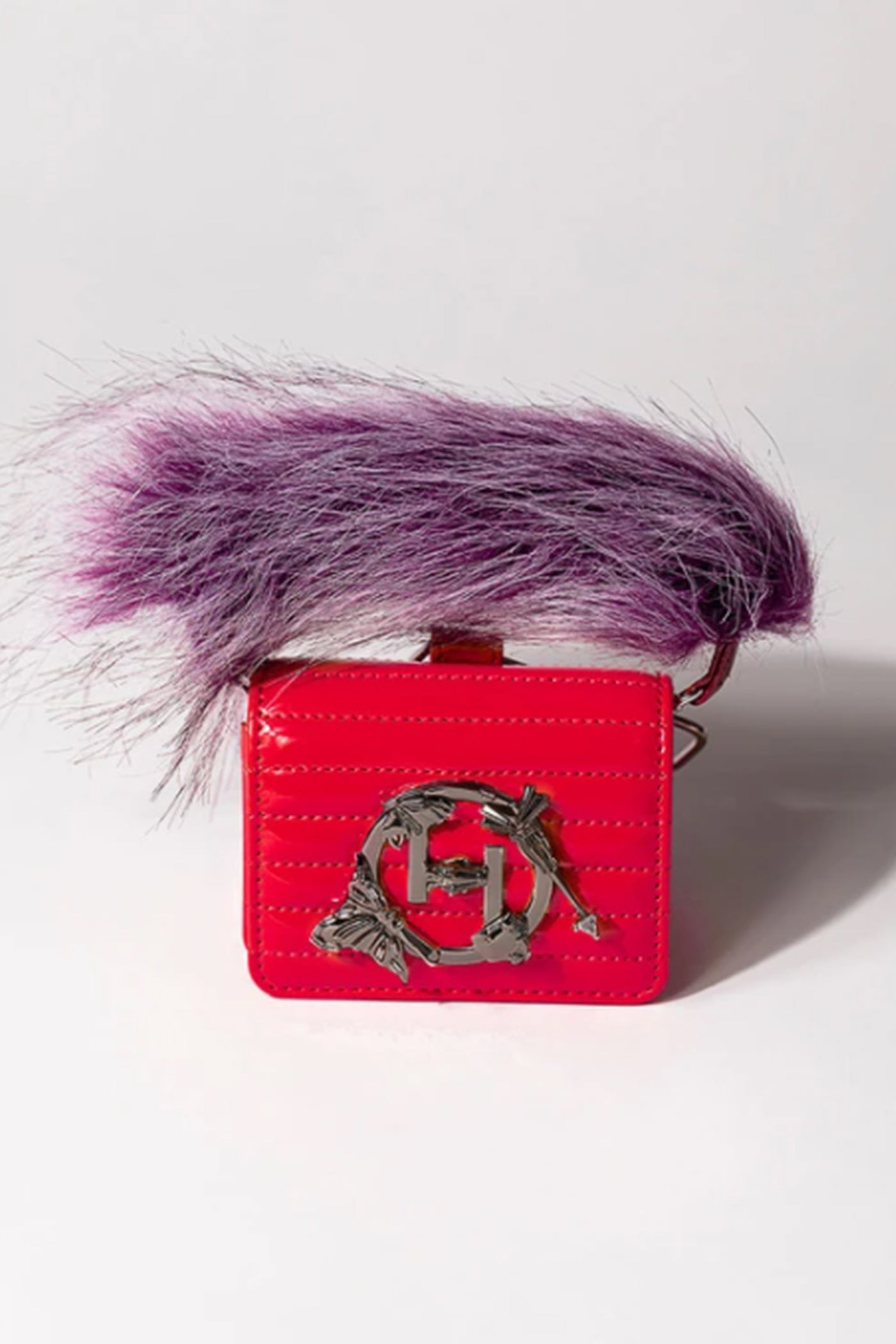 outhouse jewellery The Oh V Furbie - Scarlet Red bags accessories online shopping melange singapore indian designer wear