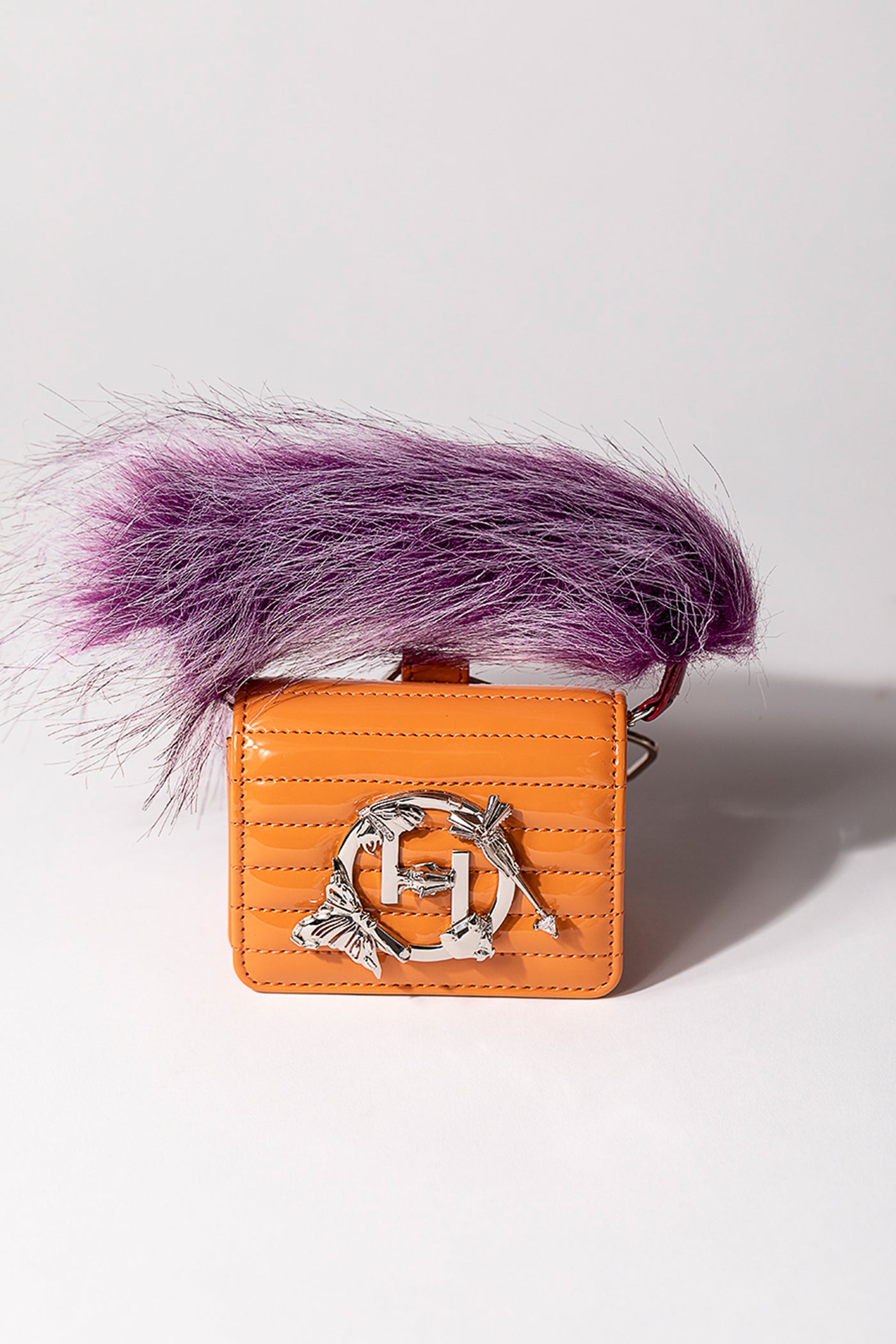 outhouse jewellery The Oh V Furbie - Creamsicle Orange bags accessories online shopping melange singapore indian designer wear