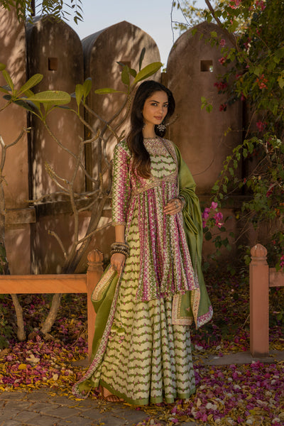 Anarkali With Jacket Set