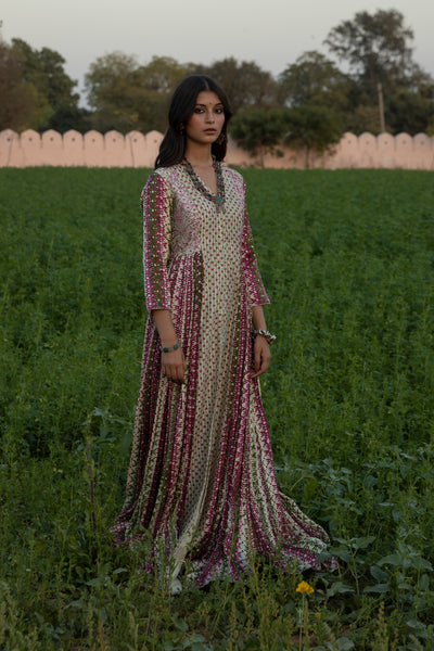 Embroidered Long Kurti With Pants