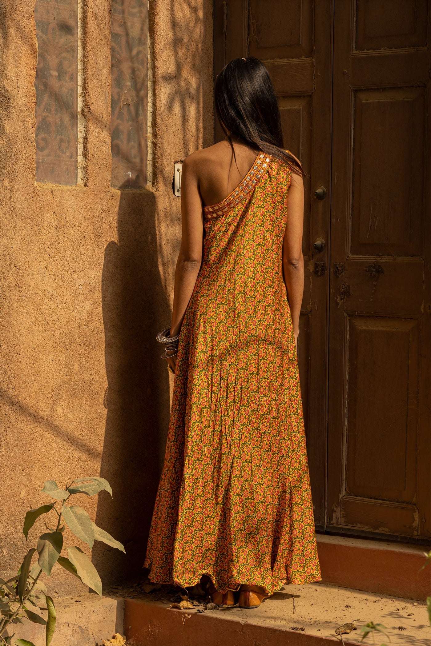 Punit Balana - One shoulder dress - Melange Singapore - Indian Designer Wear Online Shopping