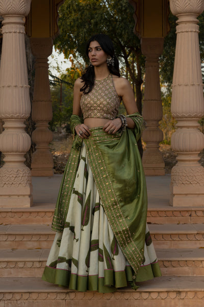 Marodi Work Lehenga Set