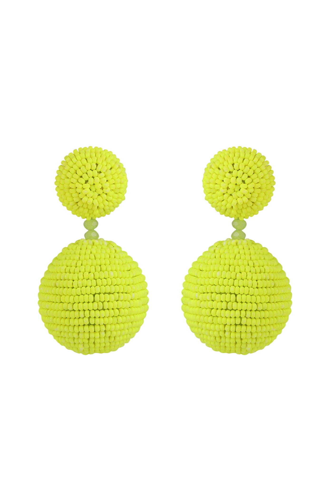 Neon Green Décor Bauble Earrings