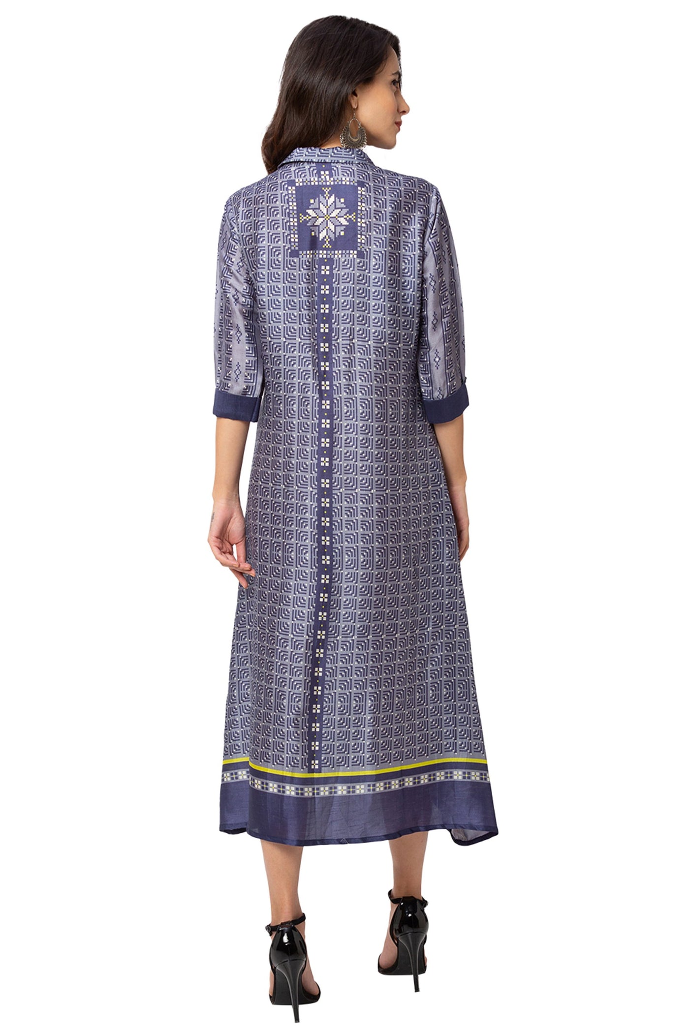 Powder Blue Printed Dress