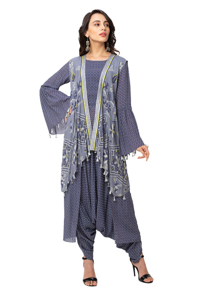 Dhoti Jumpsuit With Jacket