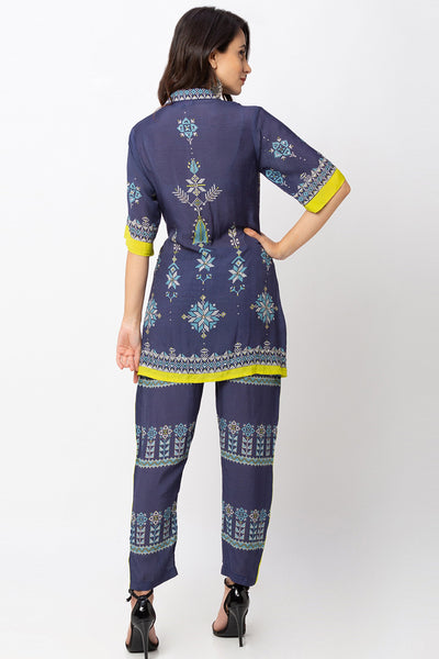 Overlap Kurta With Pants