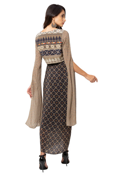 Printed Dhoti Skirt Set