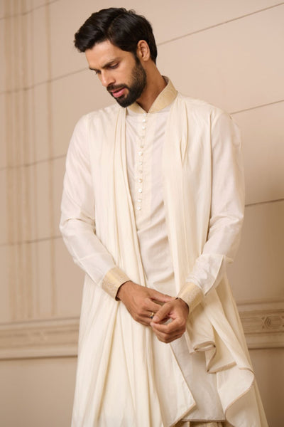 Tarun Tahiliani Kurta Dhoti Light Gold indian designer wear online shopping melange singapore