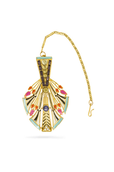 Valliyan allure feather maangteeka fashion jewellery online shopping melange singapore indian designer wear